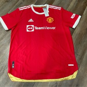 New Adidas Manchester United Authentic Soccer Jersey 2021-22 Home H31090 Mens XL